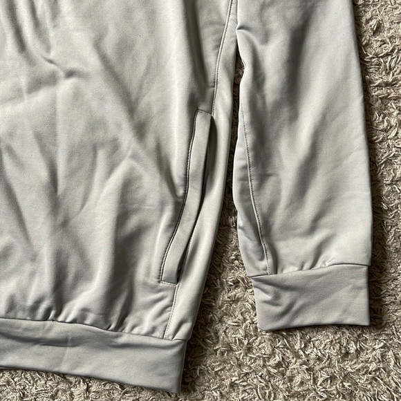 EUC Adidas Aeroready Gray/White Stripes Primegreen Zip Up Hoodie Jacket Size 2XL - Picture 5 of 10